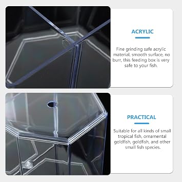 POPETPOP Mini Acrylic Fish Breeding Tank: Transparent Fish Breeding Box with Divider - Small Aquarium for Shrimp