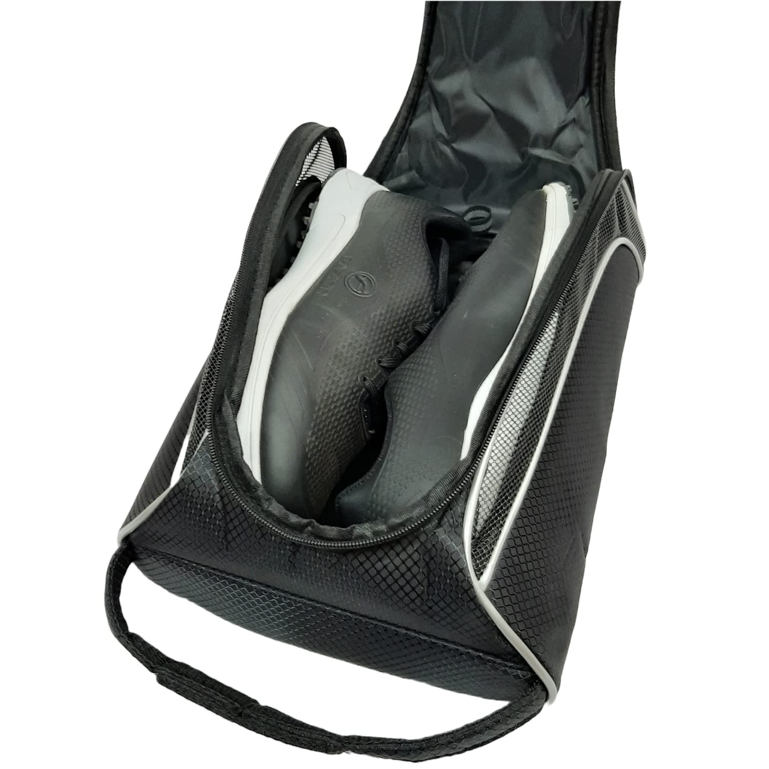 Bolsa para zapatos de golf | Bolsa de zapatos de viaje de nailon impermeable para zapatos de hasta talla 11 | Regalos de golf para hombres y mujeres | Bolsa de botas de fútbol | Bolsa