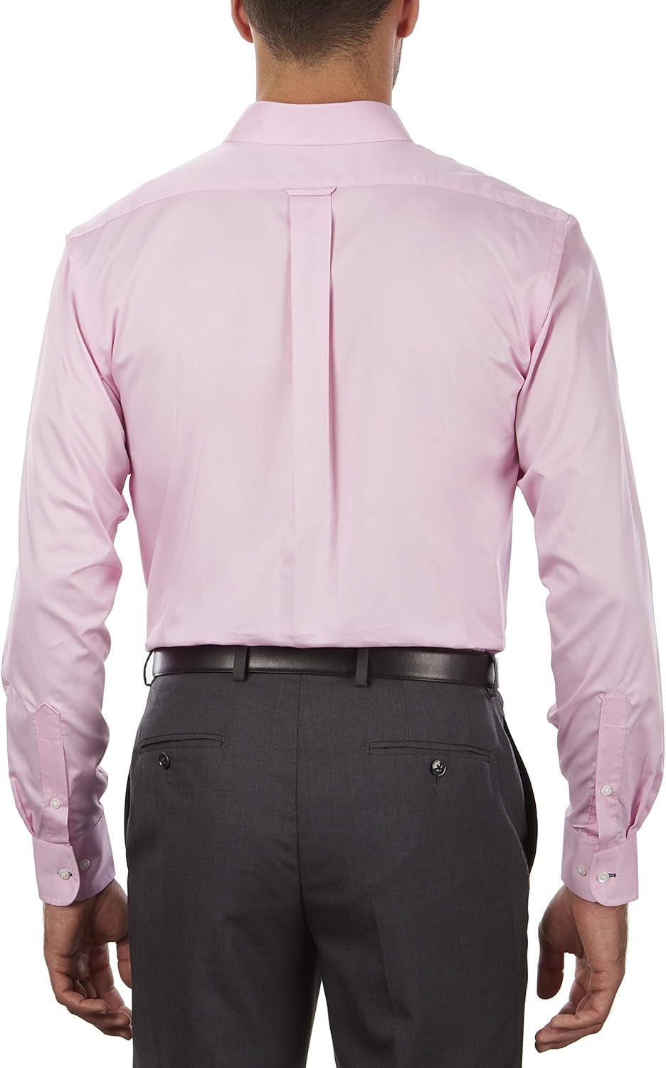 IZOD mens Regular Fit Stretch Solid Button Down Collar Dress Shirt, Pink, 17 -17.5 Neck 32 -33 Sleeve X-Large US - Image 3