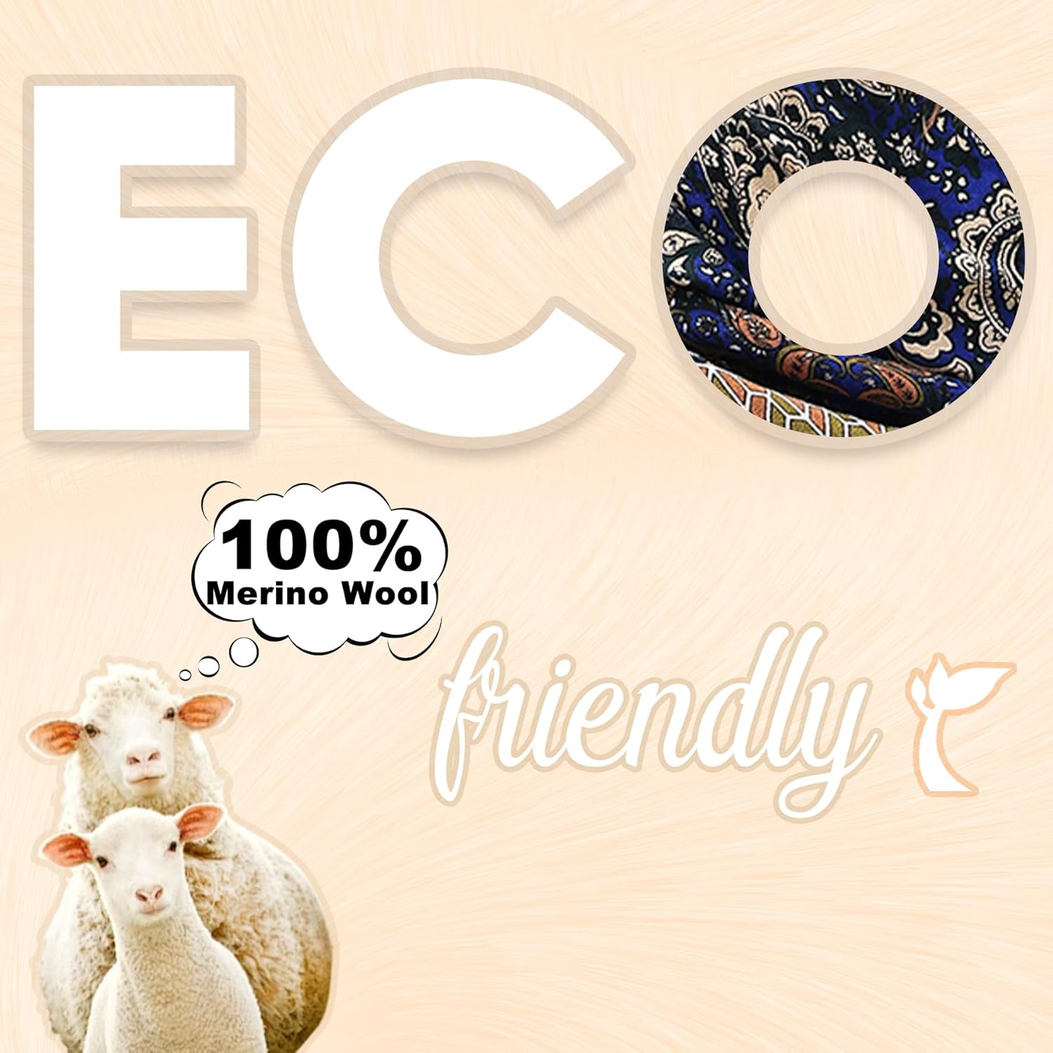 DANA XU 100% Merino Wool Pashmina Shawl for Women 96"x43", Oversized Cashmere Wrap with Tassels, Floral Travel Blanket Cape - Image 2