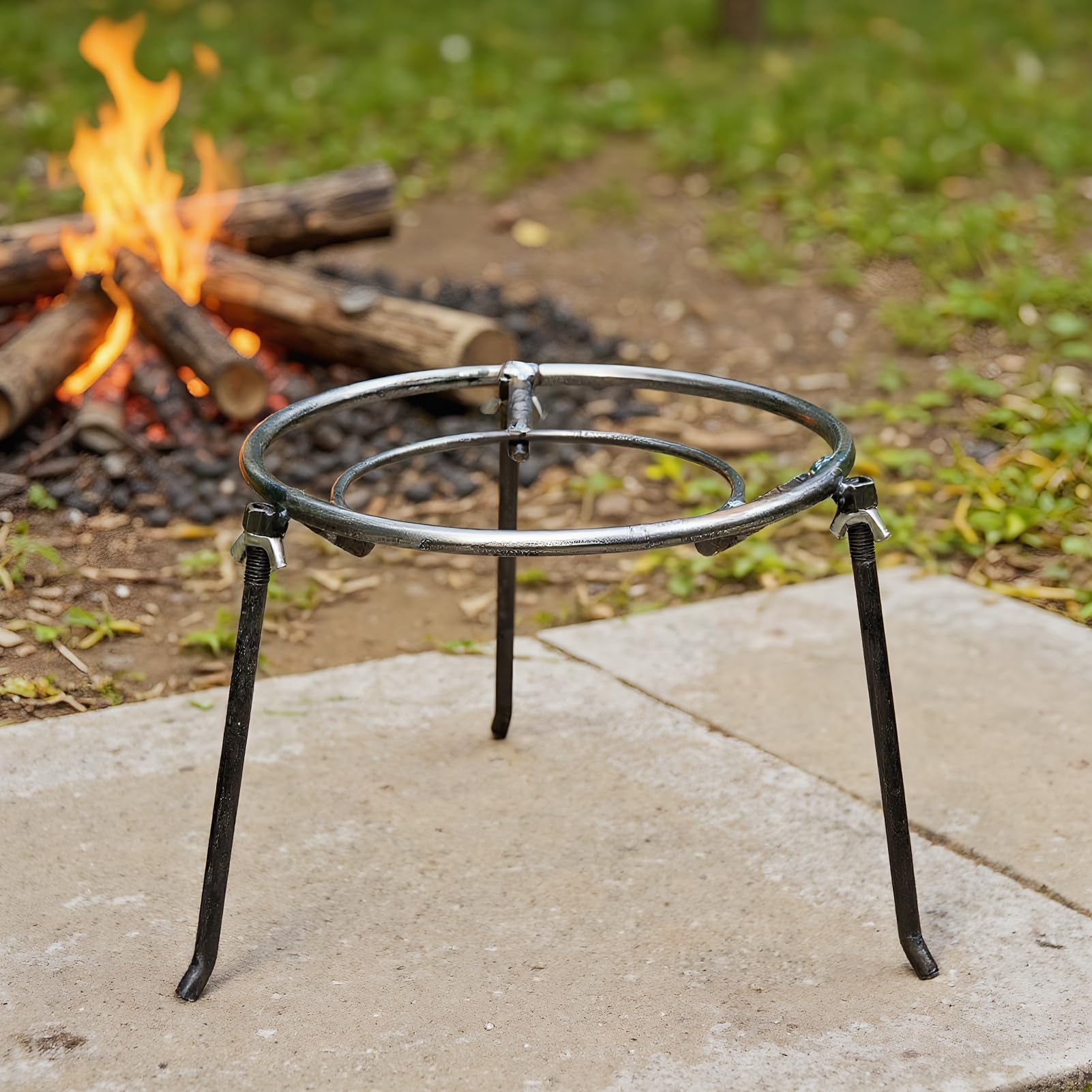 Treppiede da Falò Supporto Triangolare Per Forno