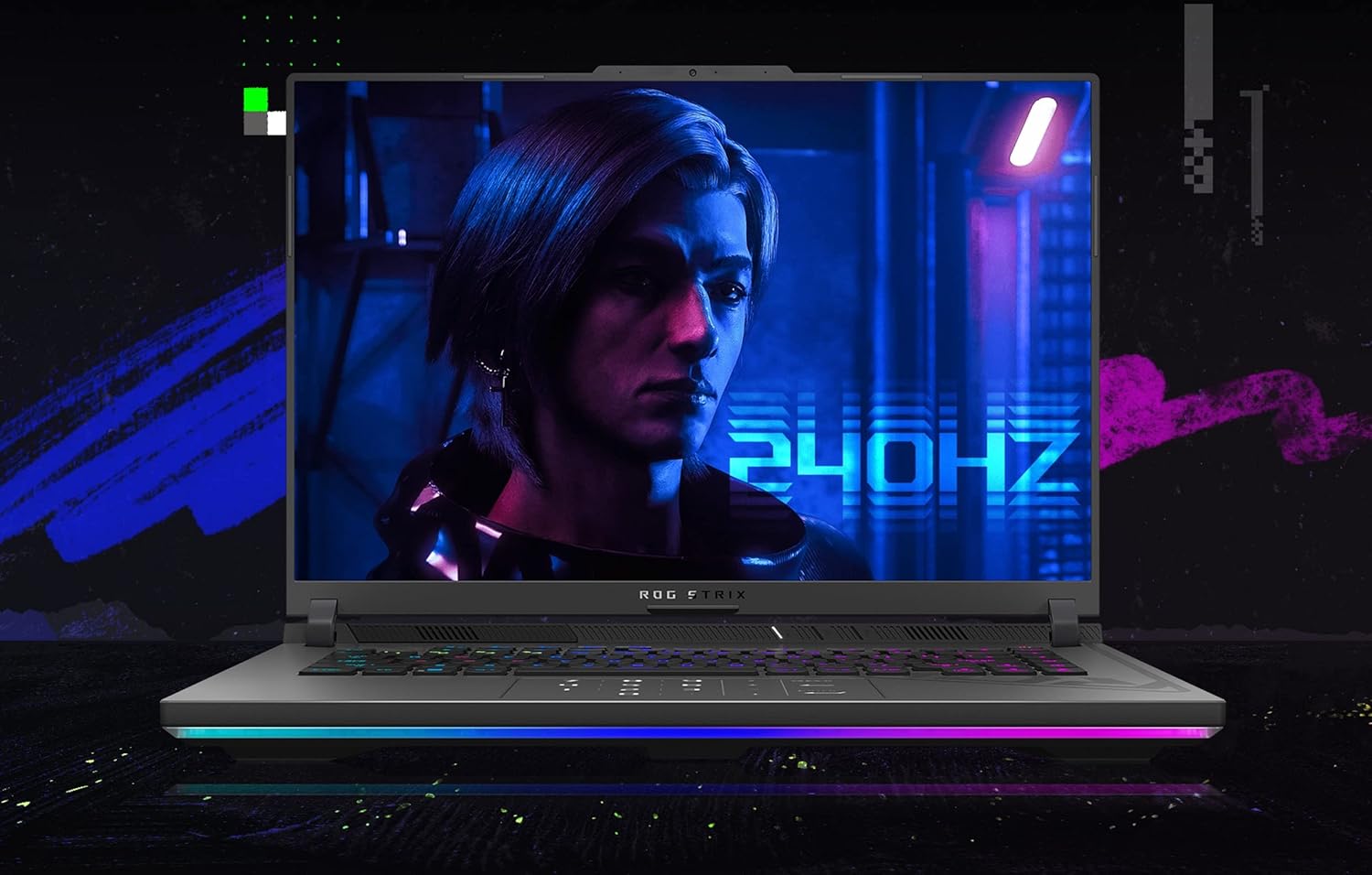 ASUS ROG Strix G16 G614JI#B0BYZPJTN2, Notebook 16 Antiglare, 165Hz, Intel Core 13ma gen i9-13980HX, RAM 16GB, 1TB SSD PCIE, NVIDIA® GeForce RTX™ 4070 8GB GDDR6, Windows 11 Home, Grey