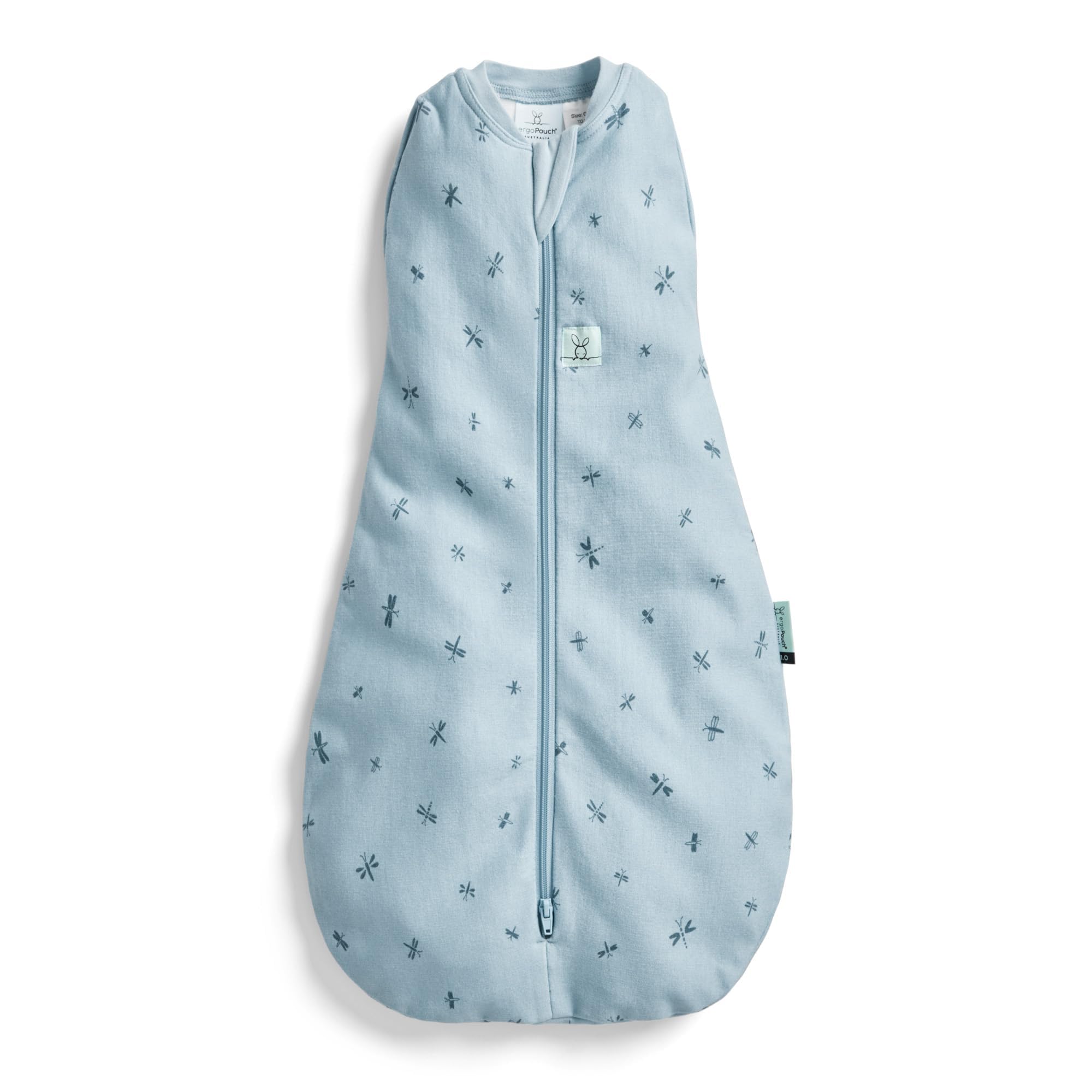Ergopouch Dragonflies Cocoon Swaddle Sack 1.0 Tog - Baby Sleep Sack, Gentle Snug Fit Helps Calm Startle Reflex, Ideal For Arms In/Out Sleeping, Soft Breathable Fabric For Better Sleep (3-6 Months, )