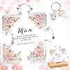 ZOCONE Mum Acrylic Block Puzzle for Mother's Day Birthdays Christmas Romantic and Moving Mum Jigsaw Piece Gift with Wooden Base Keyring Acrylic Plaque Mom Heartfelt Phrases