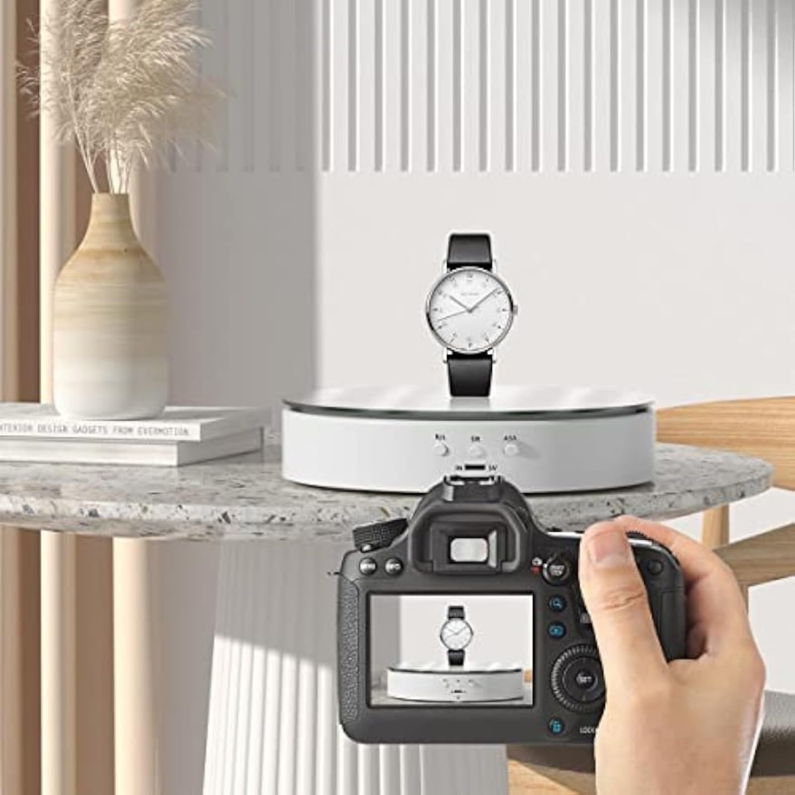 Amazon｜ターンテーブル フィギュア 電動回転台 鏡面電動回転台 ケーキ