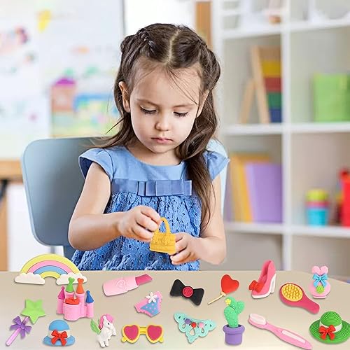 Miniatura 20 de 72 borradores surtidos de lápices de animales para mascotas, mini borradores a granel, regalos para premios de aula, bolsa de regalo, rellenos