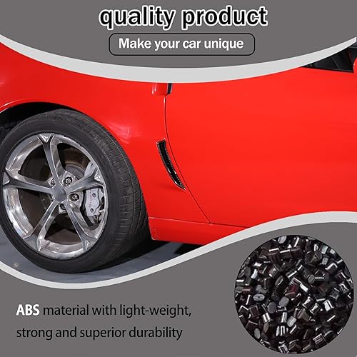 Miniatura 3 de Lcojicep Ventilaciones laterales para guardabarros traseros compatibles con Chevrolet Corvette C6 2005-2013, cubierta de ala de ventilación lateral