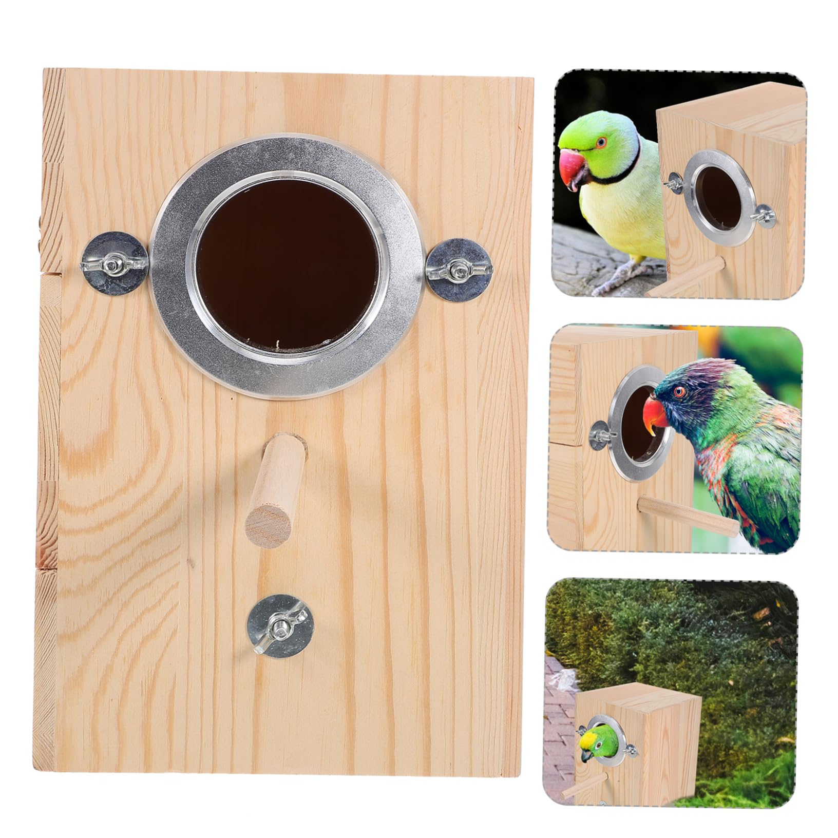 Parakeet Nistkasten Aus Holz Robuste Vogelzuchtbox Für Wellensittiche Und Papageien Für Garten Und Balkon Pflegeleicht Und Sicher Für Ihre Vögel