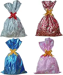 Kit 10 Sacos de presente 30x44 + 10 laços fácil (Sortidos Estampados)