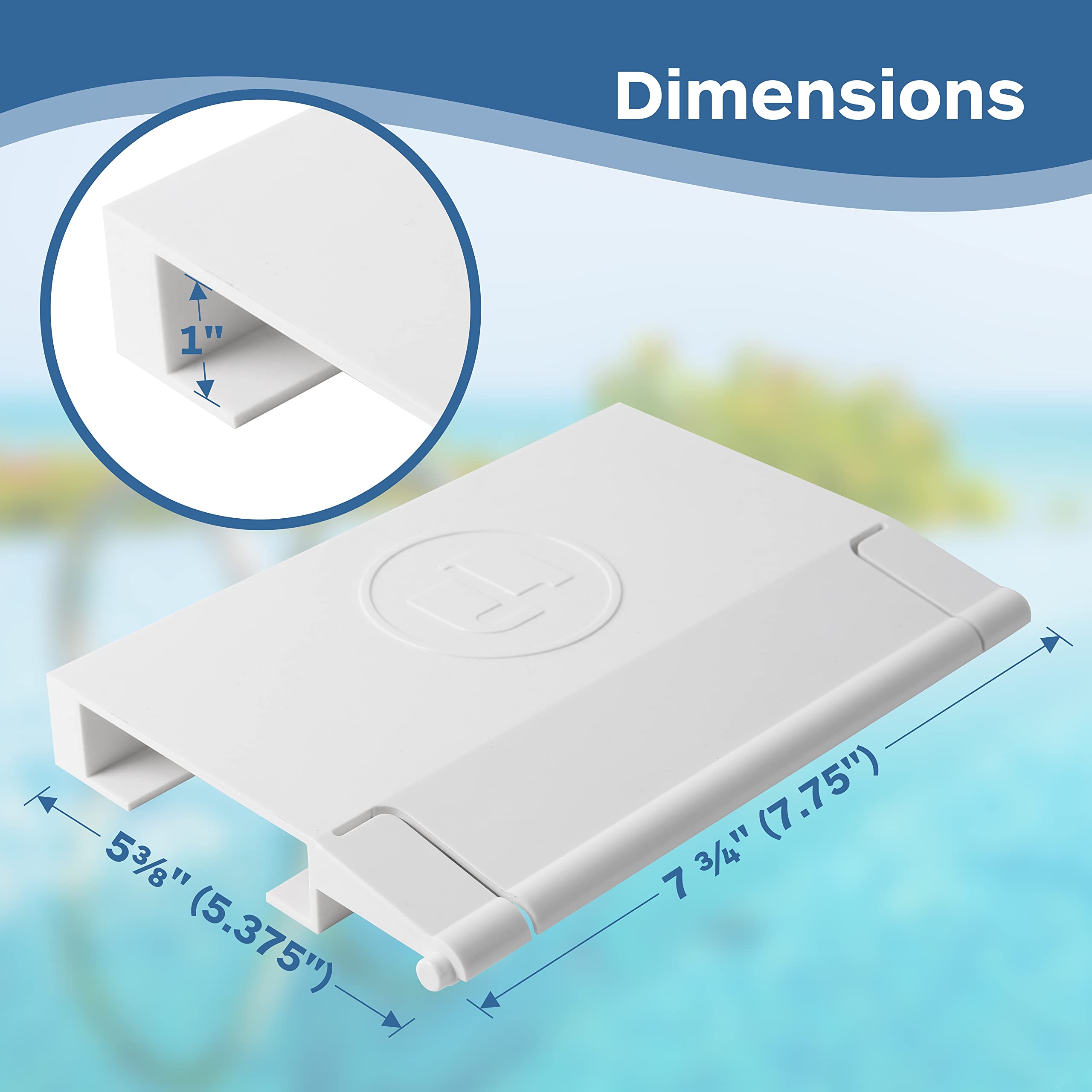 TonGass Repuesto exacto para Hayward Skimmer SPX1082K Skimmer Weir Gate para piscina Skimmer Flapper Door compatible con SP1082, SP1083, SP1084, SP1085, SP1086 - Blanco
