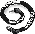 Sportneer Bike Lock: Heavy Duty 5-Digit Resettable Combination Bicycle Lock, High Security Anti-Theft Bike Chain Lock for Road, Mountain, Electric & Folding Bikes