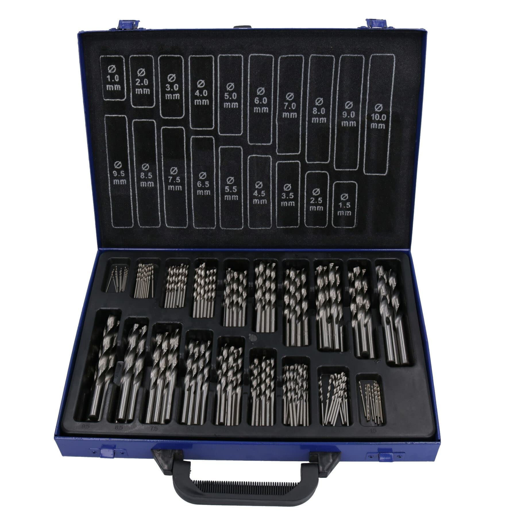 Twist Set di punte da trapano Metric 170PC HSS 1mm - 10mm in valigia TE399