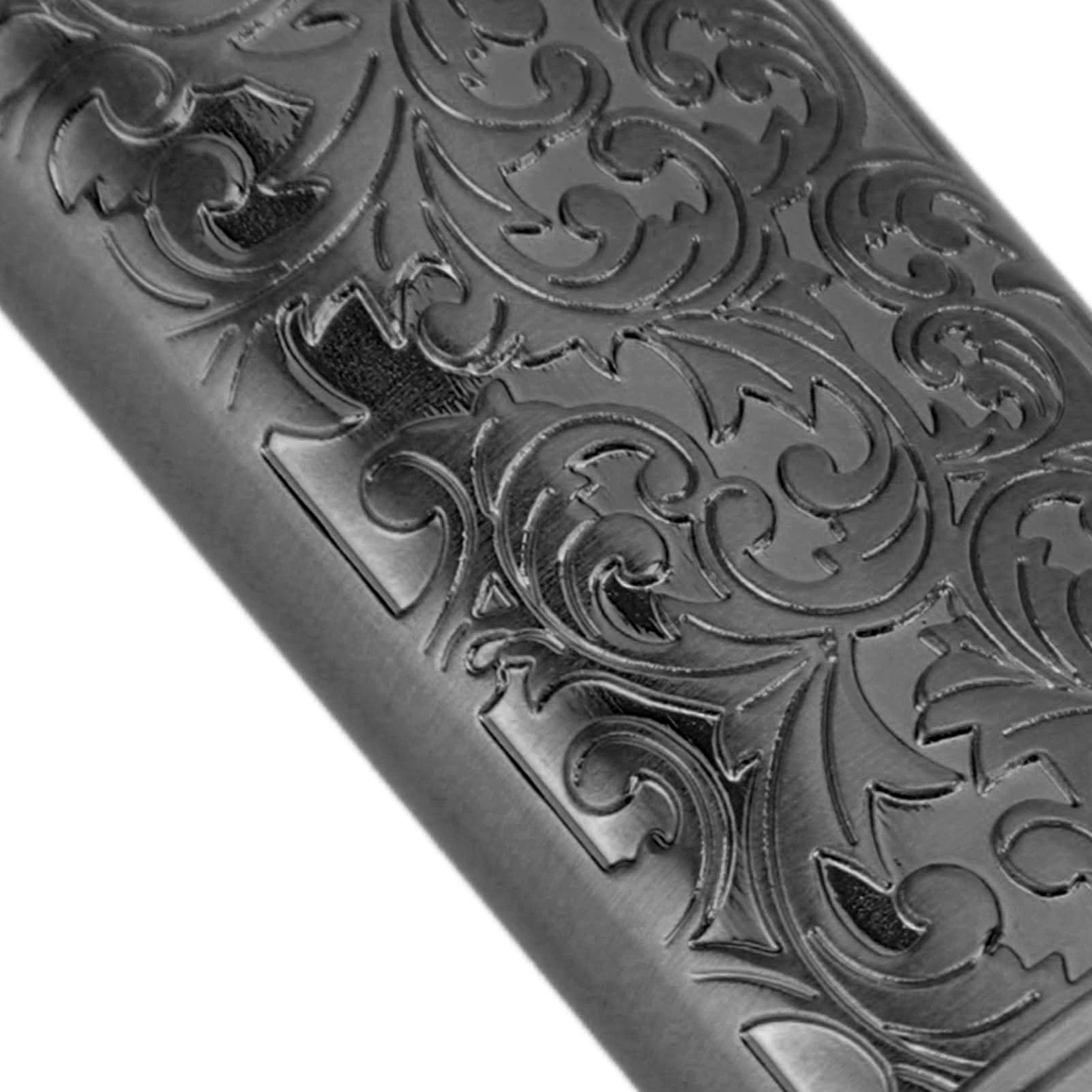 Housse De Protection Pour Briquet En Alliage De Zinc - Motif Fleur Vintage - Anti-rayures, Facile à Glisser - 5