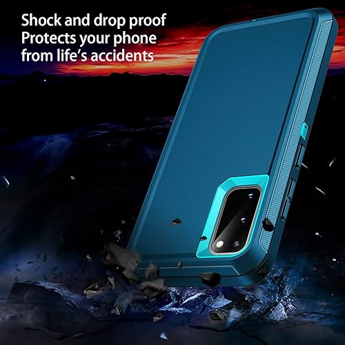 Miniatura 2 de Funda para Galaxy S20 Plus 5G, a prueba de golpes, a prueba de caídas, a prueba de polvo, 3 capas, protección de cuerpo completo, resistente, de