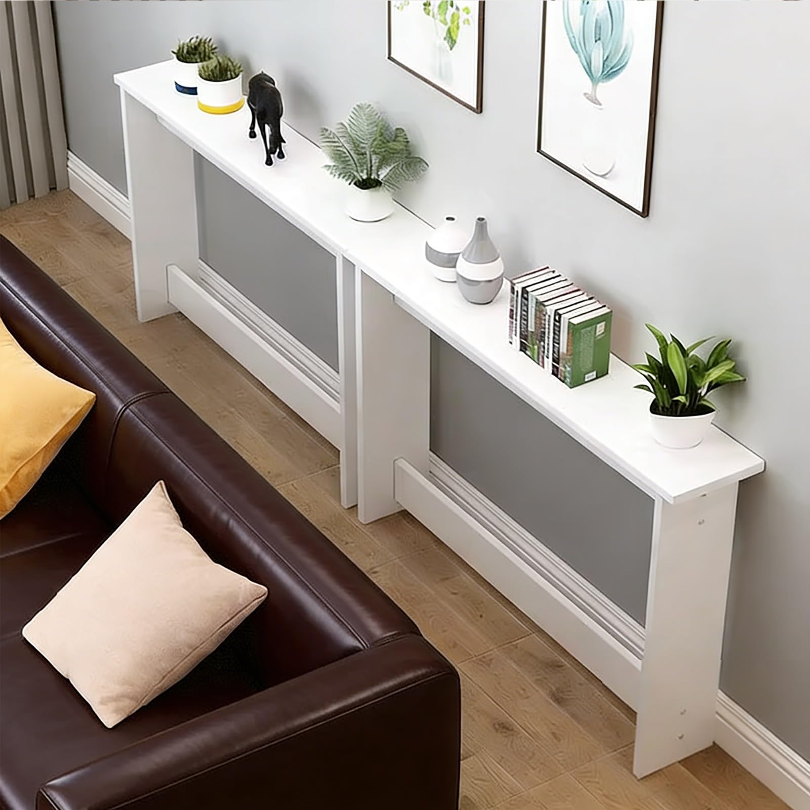mueble detras sofa Mesa De Entrada Extra Larga De 90 Cm De Altura, Mesas Consola Delgadas Y Estrechas Detrás Del Sofá, Mesa Delgada Para Detrás Del Sofá A Un Soporte(#A,150x10x90cm/59x3.9x35.4")