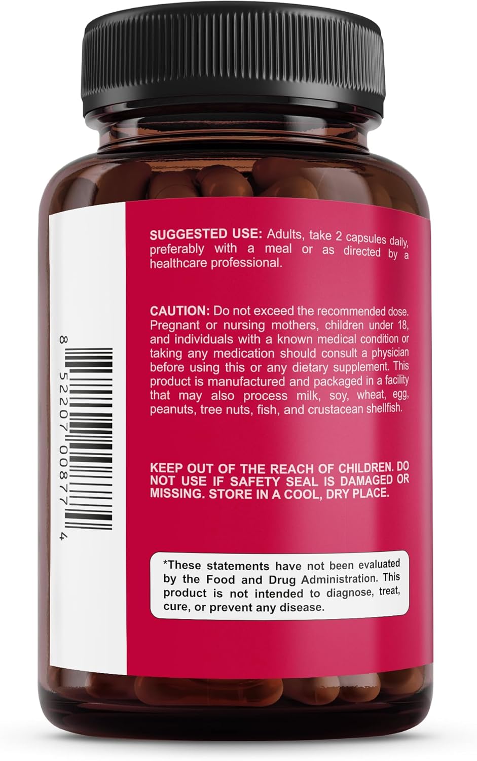 Premium Bladder Support Supplement – Bladder Control Supplement for Occasional Urinary Urgency, Frequency & Leakage – With Clinically Studied Cranberry, Pumpkin & Saw Palmetto - 60 Capsules - Image 7