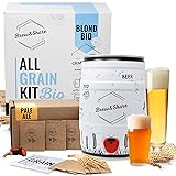 Pack hacer cerveza 2 recetas | 10 litros | Kit Bio Blonde + Recarga Pale Ale | Regalo original | Maltas + lúpulos | Fermentación en barril