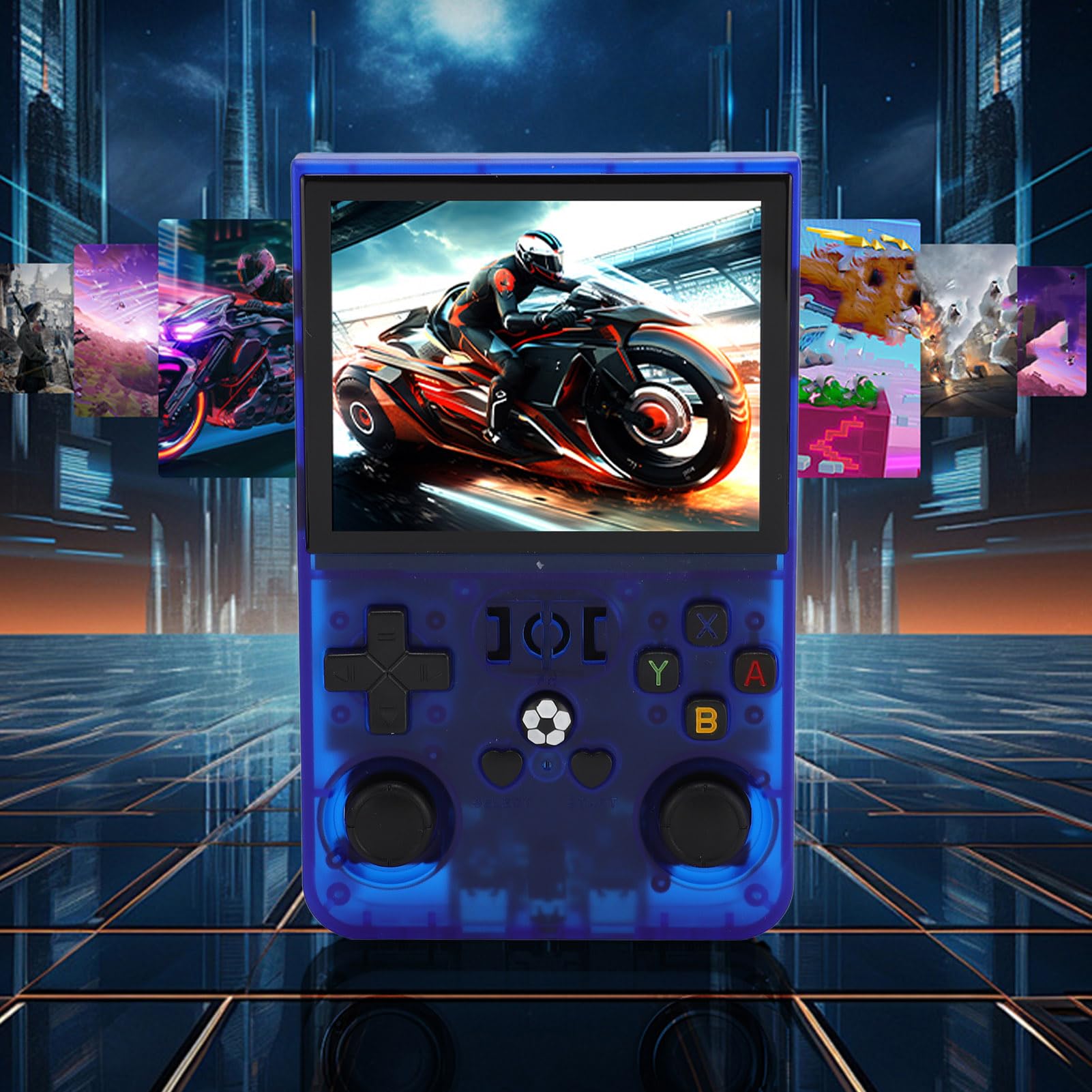 R36Pro Handheld Console z Podwójnymi Joysticksami, 3,5 -calowy Ekran IPS 640x480, 60+ Gier Emulatorów, Wbudowany w Gracz Gier Open Source Baterii 4000 MAh dla Przenośnej Konsoli
