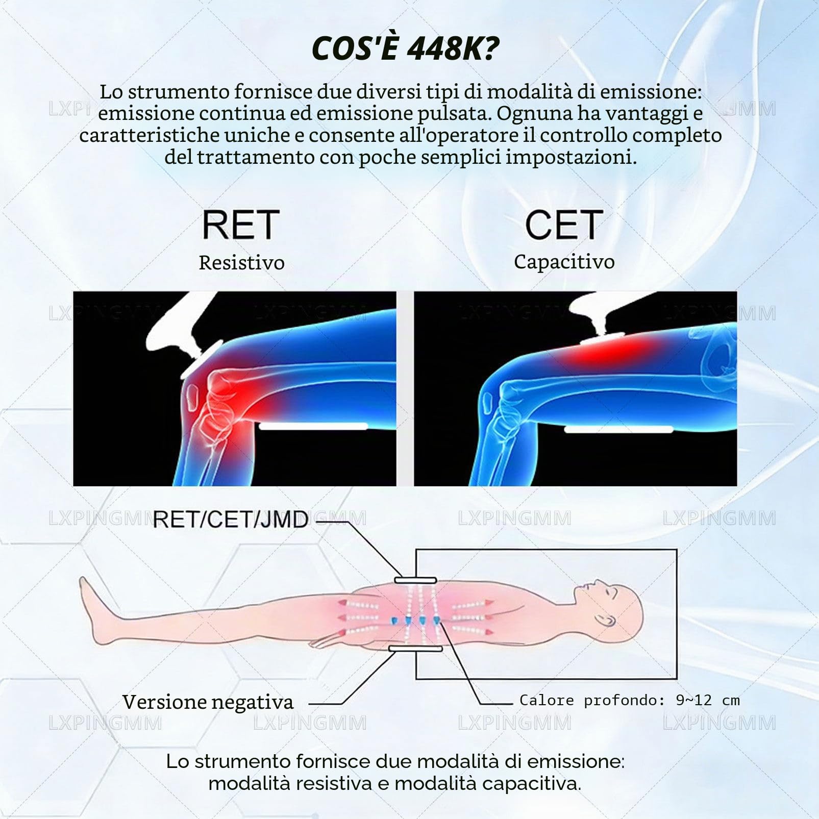Terapia Tecar portatile per cure profonde,apparecchio per fisioterapia TECAR, con 8 postazioni di lavoro,3 manipoli e 1 piastra negativa, rassodamento,modellamento e sollievo dal dolore Black