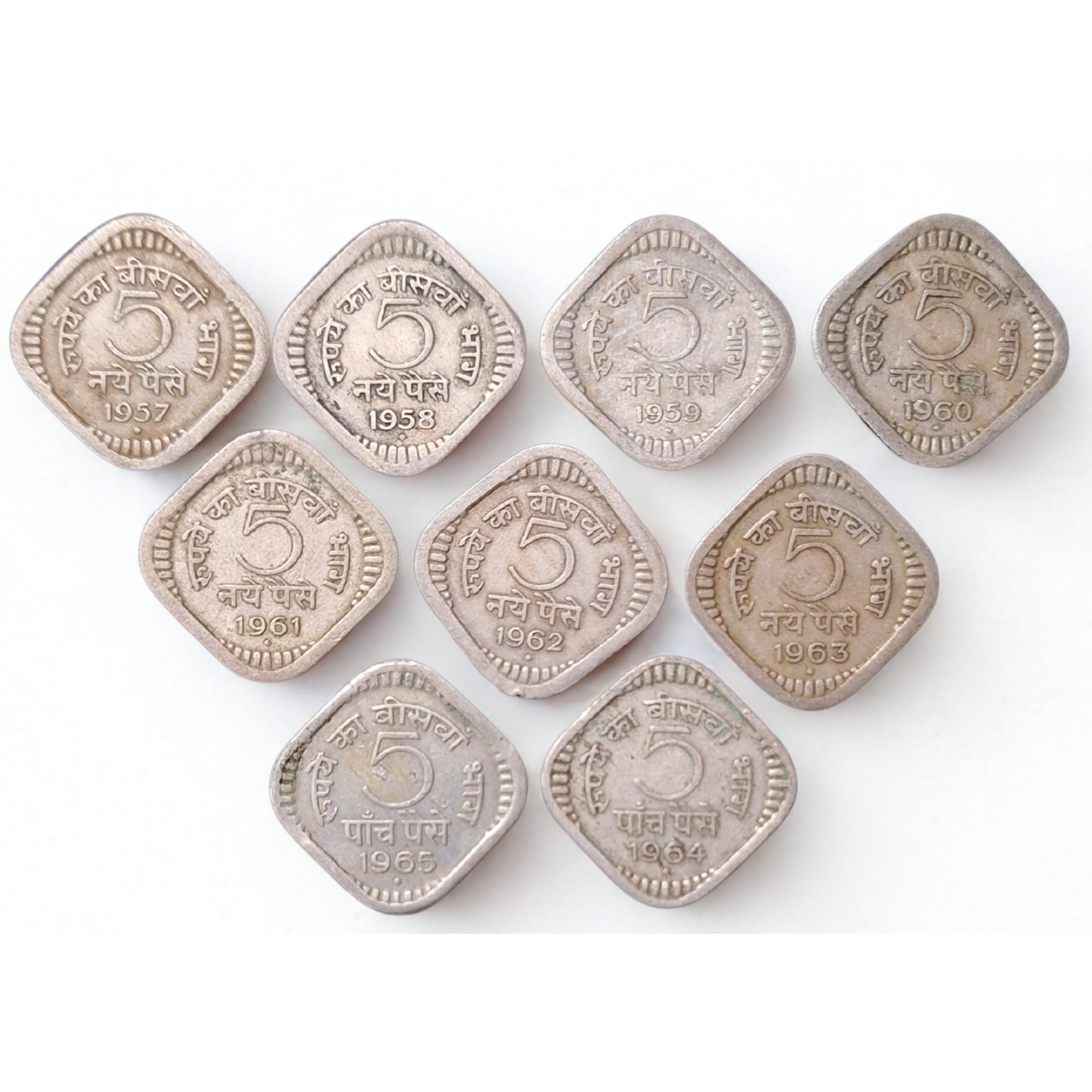ShubhCoins Kids Collection- 5 Paisa Full Set of 9, Very Rare Education Set in Good Condition, Best for Kids Above 5 Years and School Projects-image-9