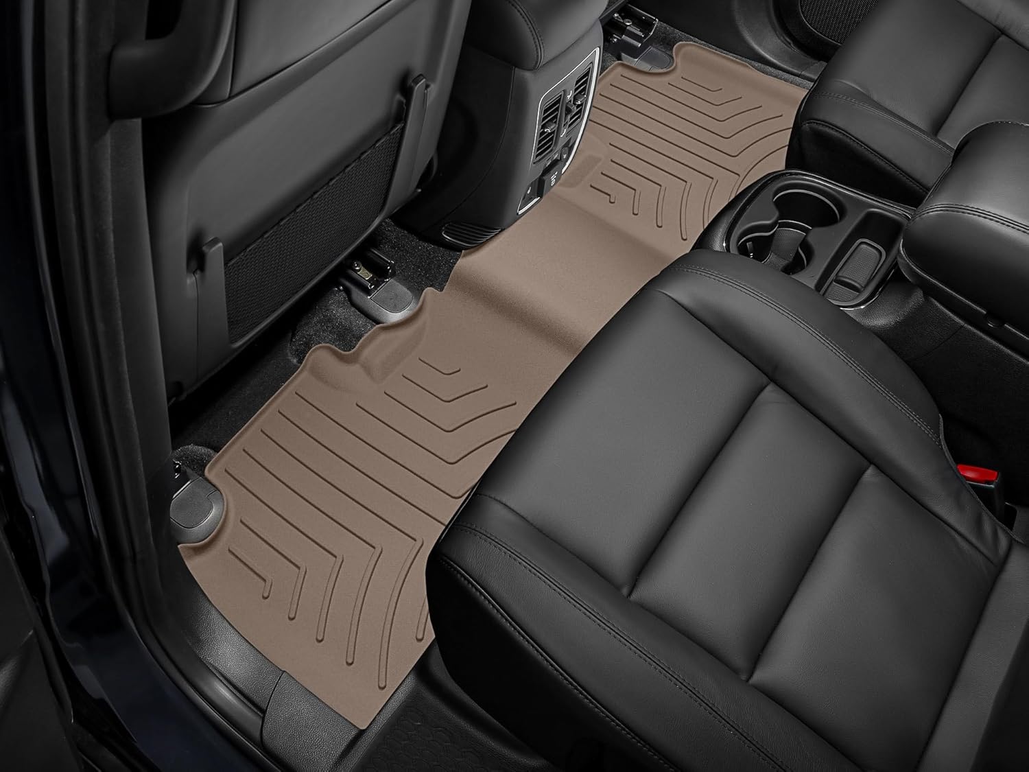 WeatherTech FloorLiner HP Custom Fit Floor Mats for Dodge Durango - 2nd Row (453244IM), Tan