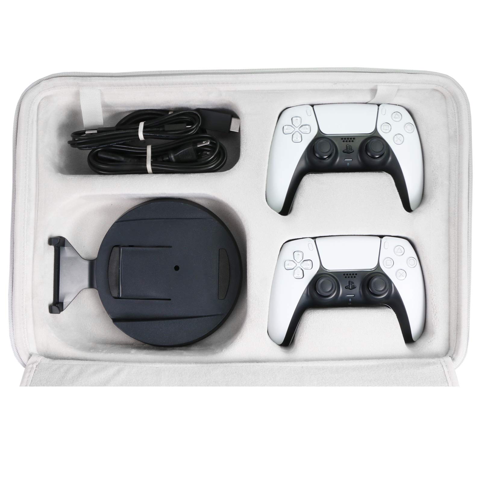 Khanka Hard Travel Case Case Cover for Sony PlayStation 5.(Tylko etui, Biały