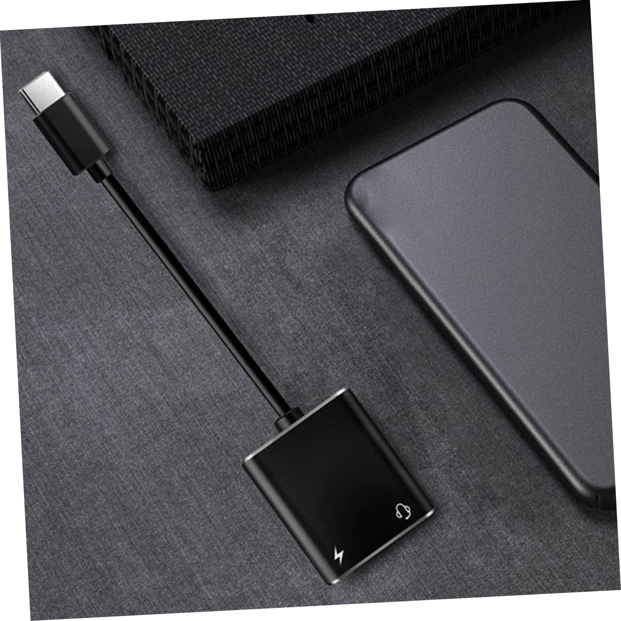 Uonlytech 5pezzi Adattatore Audio Usb c Con Caricatore e Microfono Convertitore Digitale Per Smartphone e Computer Design Compatto e Leggero Trasmissione Audio Chiara Facile Da Usare