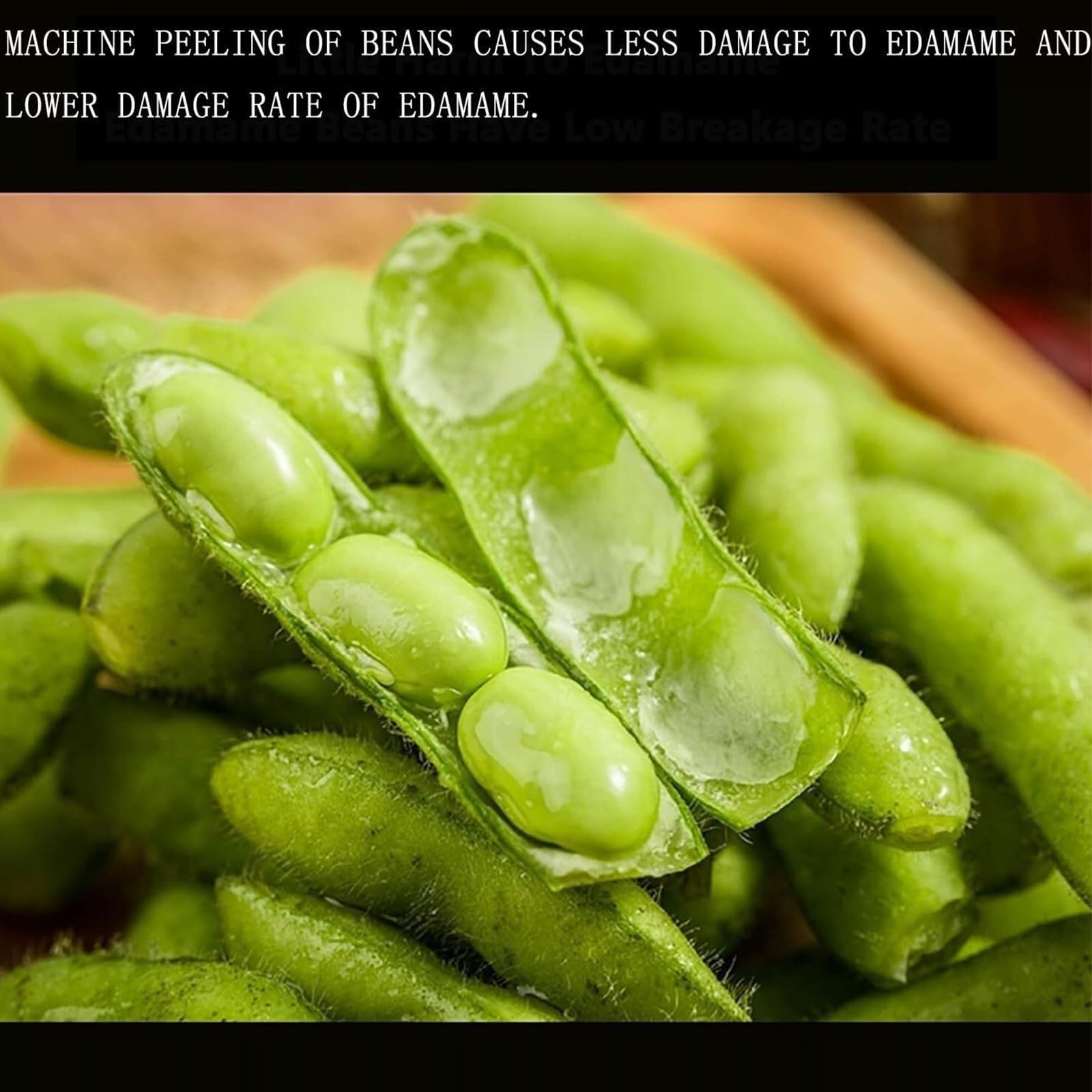 sbucciatore commerciale del fagiolo dell'acciaio inossidabile 15KG/H, verdura semiautomatica che sguscia macchina per Edamame, fave, trasformazione dei prodotti alimentari