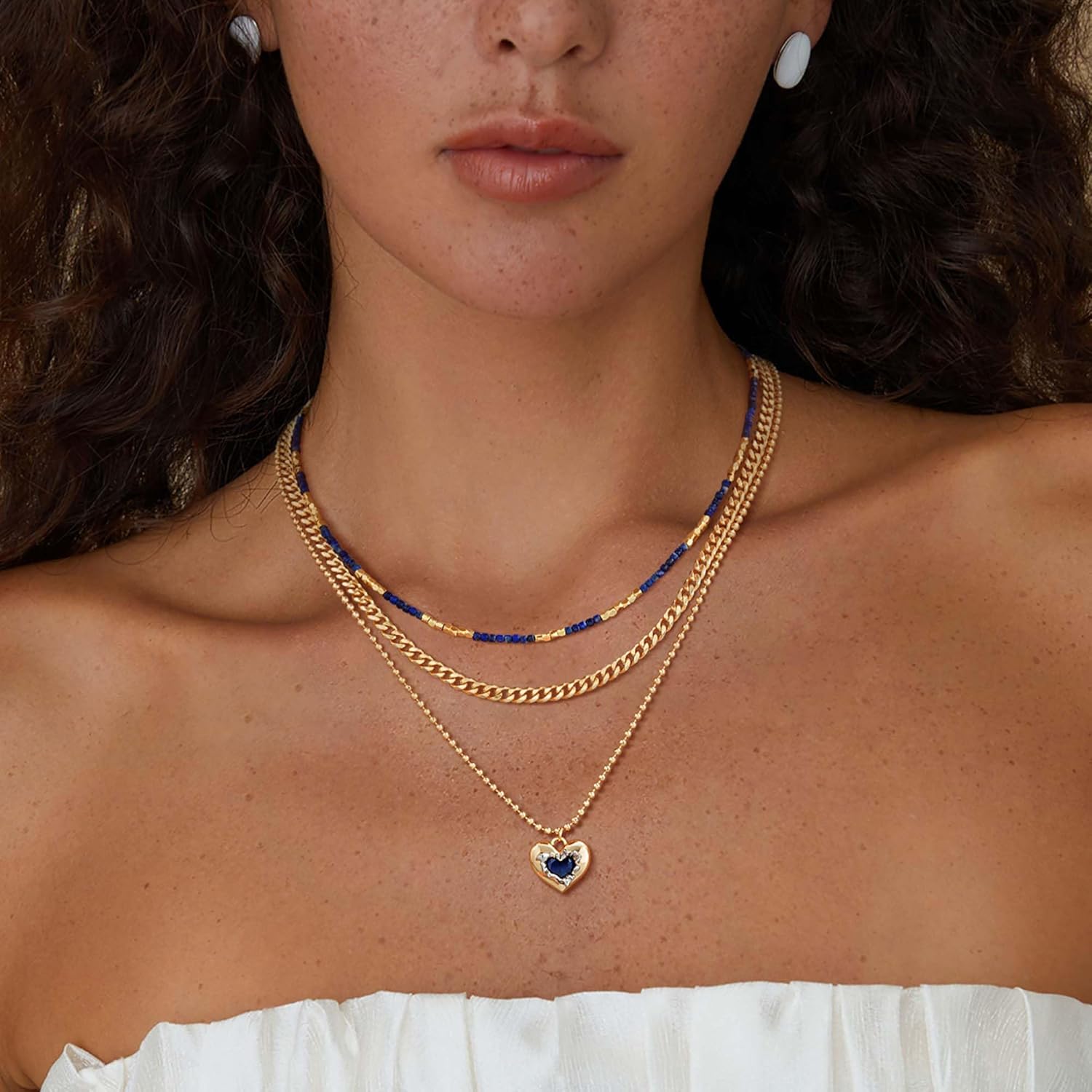 Fettero Gold Heart Necklace for Women 14K Gold Plated Birthstone Necklace Charm Heart Pendant Necklace Cute Love Necklace Jewelry CZ Pendant Necklace Birthday Gift for Women Jewelry - Image 5