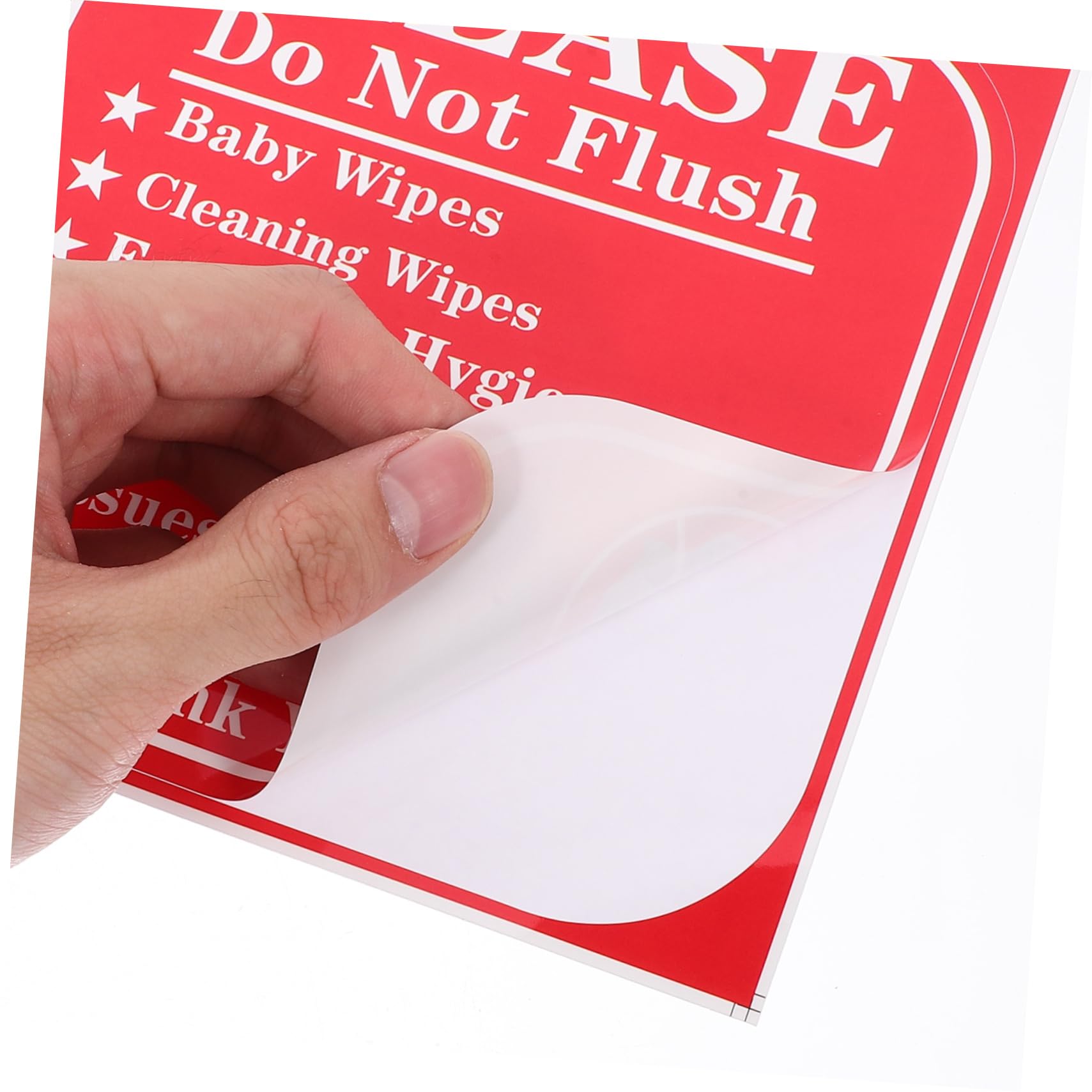 Parliky 24pcs Do Not Flush Stickers Instructional Decals for Toilets Prevent Clogs for Home Commercial Bathrooms Easy to Understand Reminders