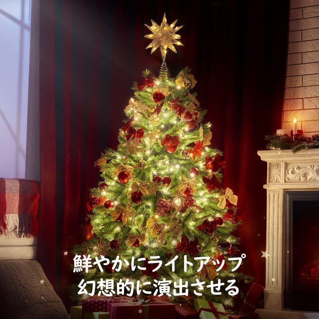 ツリートップスター クリスマス ツリートップ LED 飾り 電池式 オーナメント Amazon.co.jp: クリスマス ツリートップ 幸運 星 ツリートップ