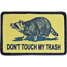 Don't Touch My Trash Raccoon Patch Funny Meme Trash Iron On/Sew On Embroidery Patches for Trucker Hats Clothes Backpack DIY Accessories Friends Mom Gifts