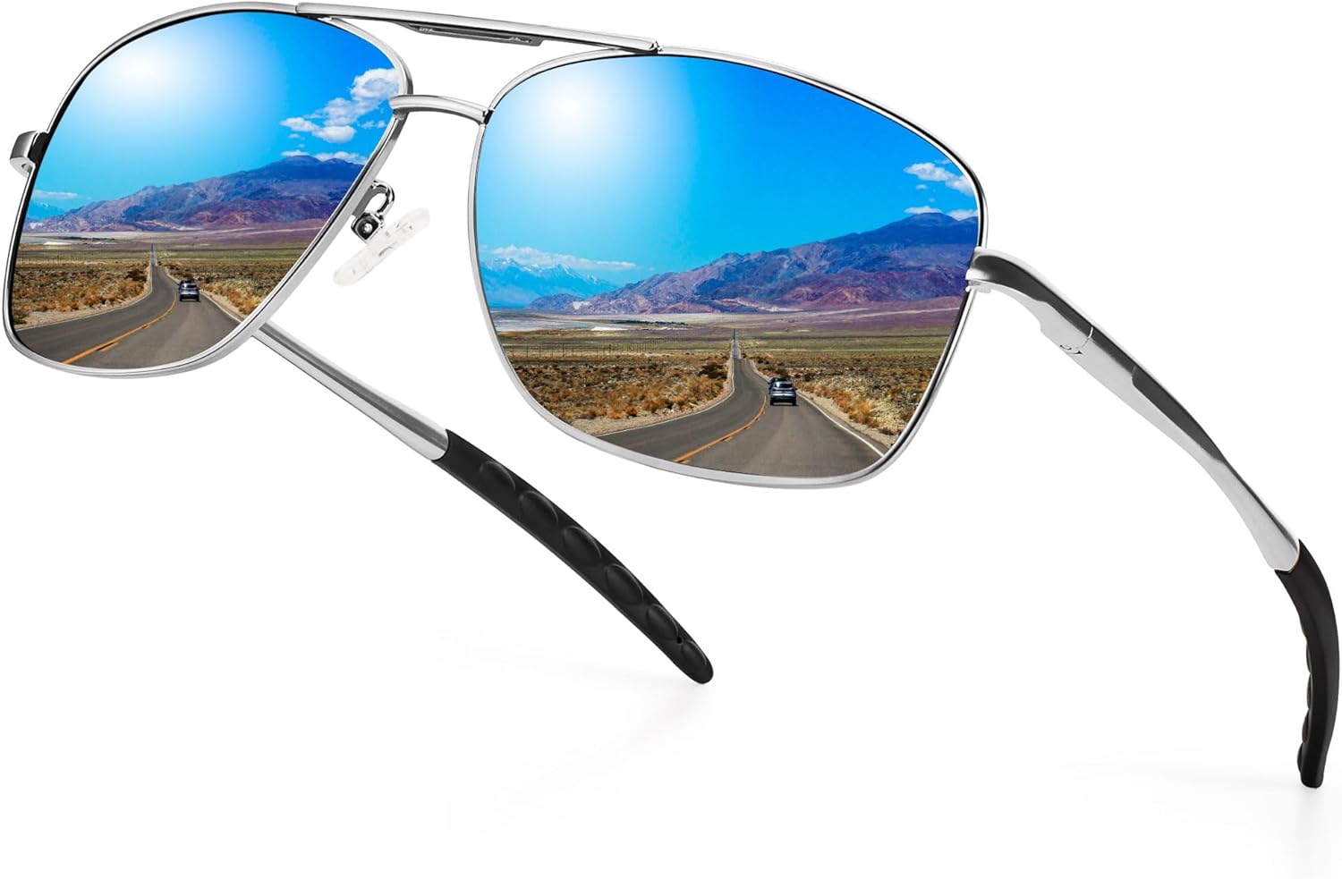 URUMQI Polarized Aviator Sunglasses for Men Women,UV400 Protection Lens, Ultra Lightweight Pilot Sun Glasses for Driving Golf