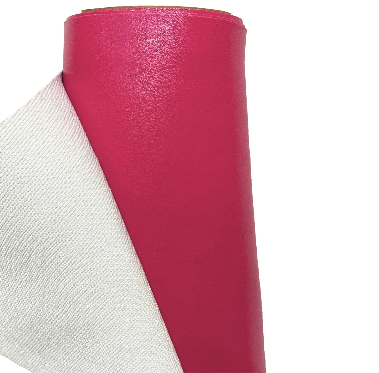A-Express Faux Leather Fabric Leatherette Vinyl Waterproof Leathercloth Material Clothing Dressmaking Upholstery - Half Metre 50cm x 140cm Pink