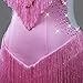 HYNNYH Pink,L, Fringe Latin Dancing Clothes for Women Ballroom Dance Practice Dresses Tango Dance Outfit Cha Cha Dancing Costumes