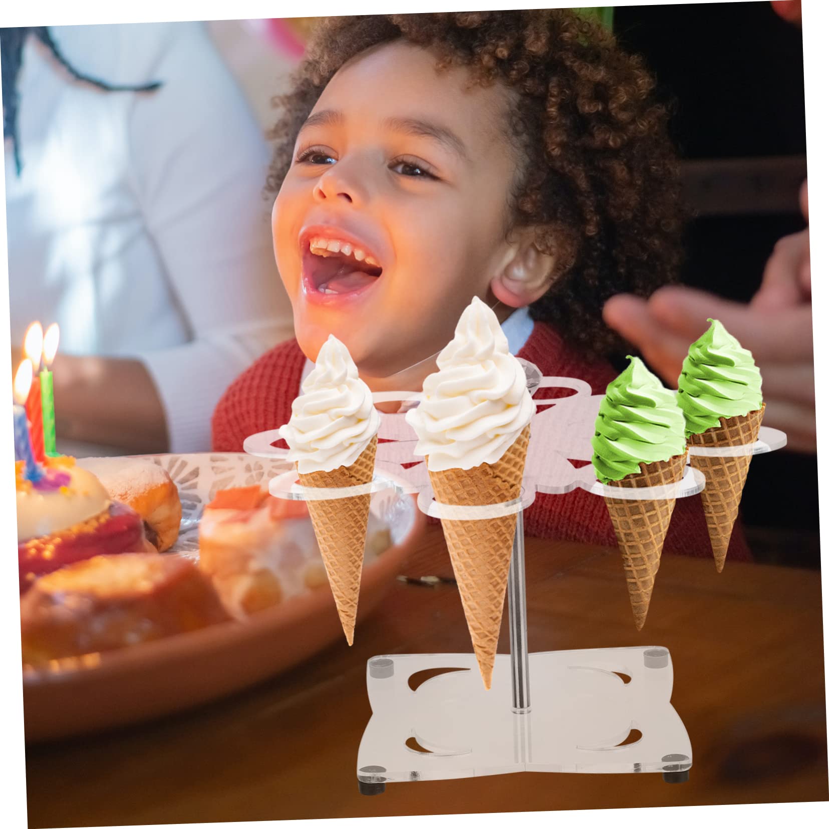 Amazon｜VINTORKY アイスクリームディスプレイスタンド bazaar mart