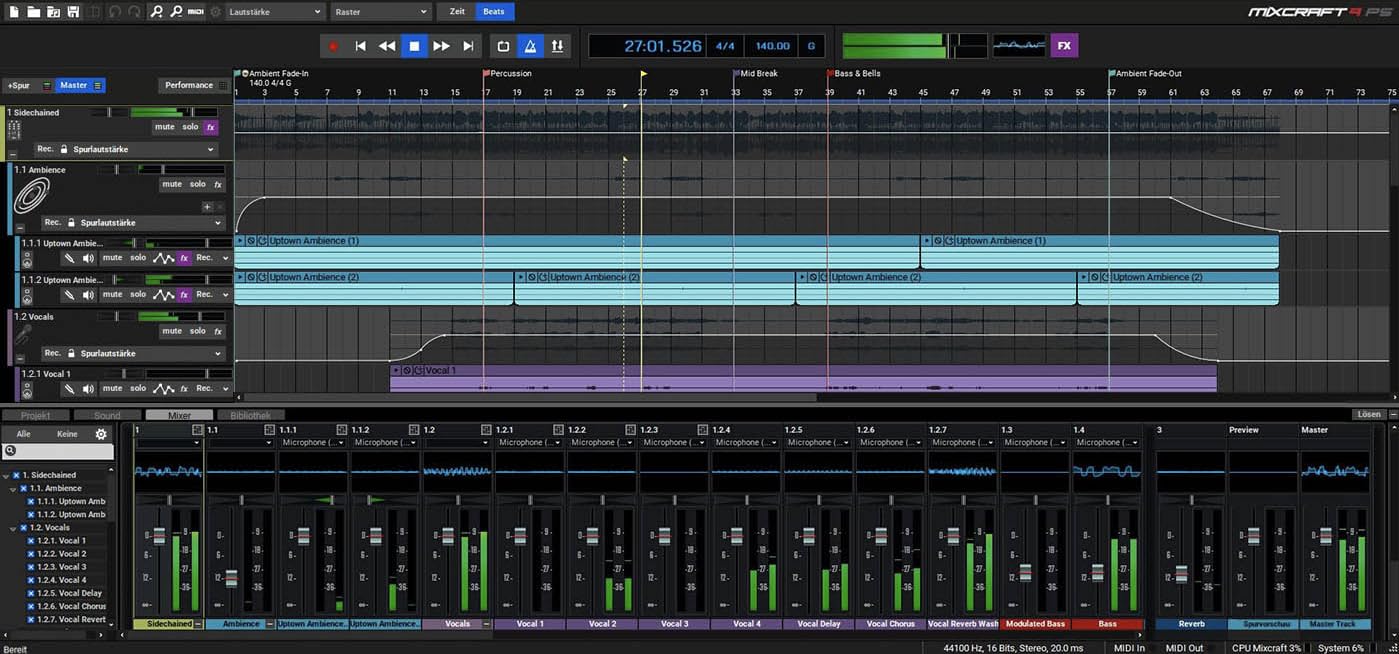 Mixcraft 10 Recording Studio