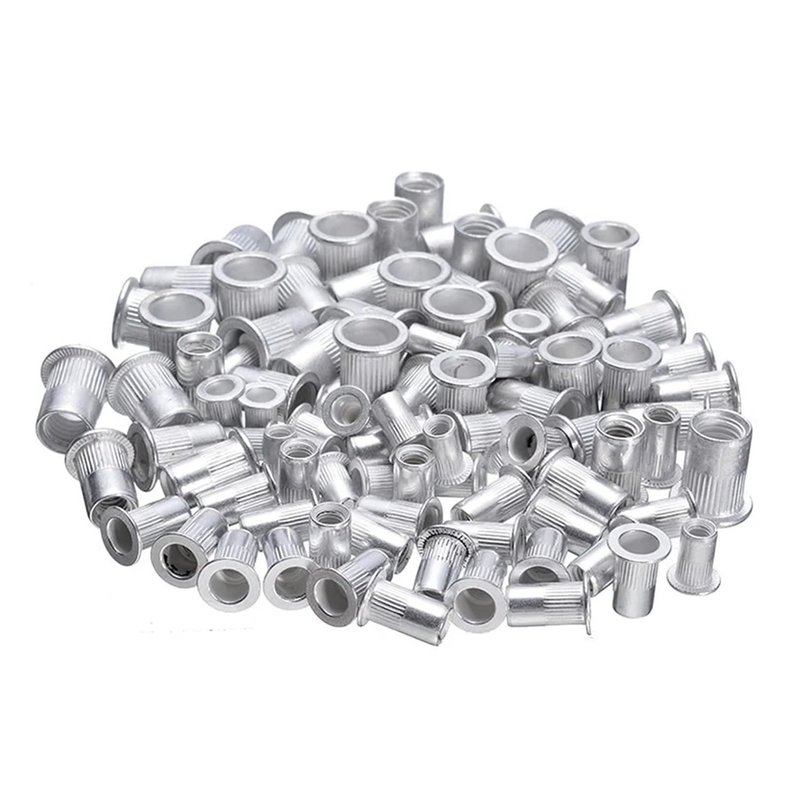 100 pz Acciaio Inox Rivetti Dadi Kit Inserti Dado Filettati Rivnut Nutsert M4 M5 M6 M8 Set Misto Strumenti di Riparazione