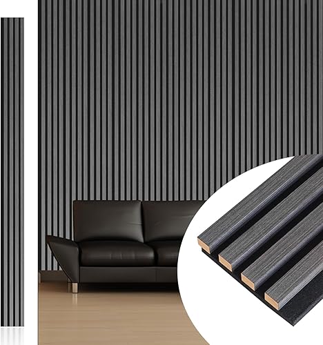 NeatiEase Paneles de pared de madera 3D, paneles de pared acústicos de 6 piezas para decoración de pared interior y reducción de ruido, paneles de