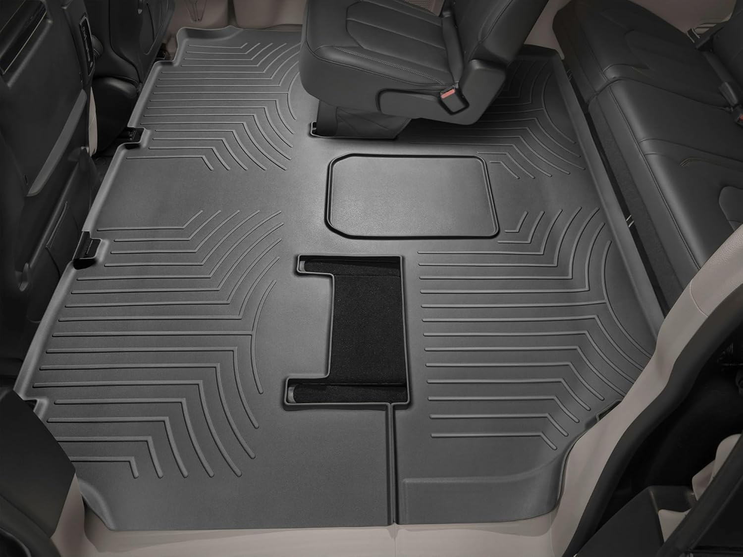WeatherTech Custom Fit FloorLiners for Chrysler Voyager, Pacifica, Voyager - Full Set (44945-1-2), Black