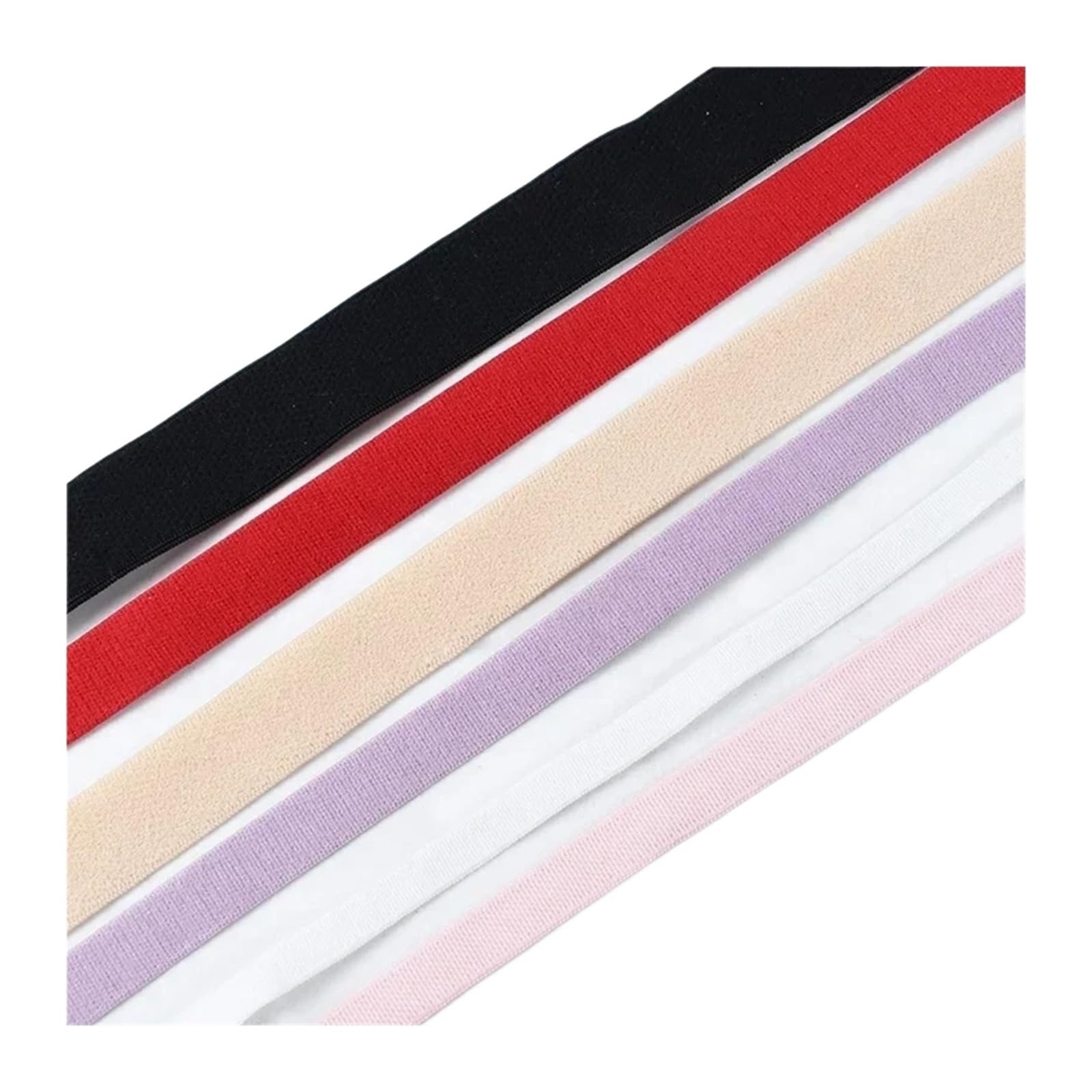 10M 6mm-25mm Nylonowe Opaski Elastyczne Pasek Biustonosza Gumka Bielizna Szwy Odzieży Gumki Taśma Akcesoria Do Szycia(White,18mm)