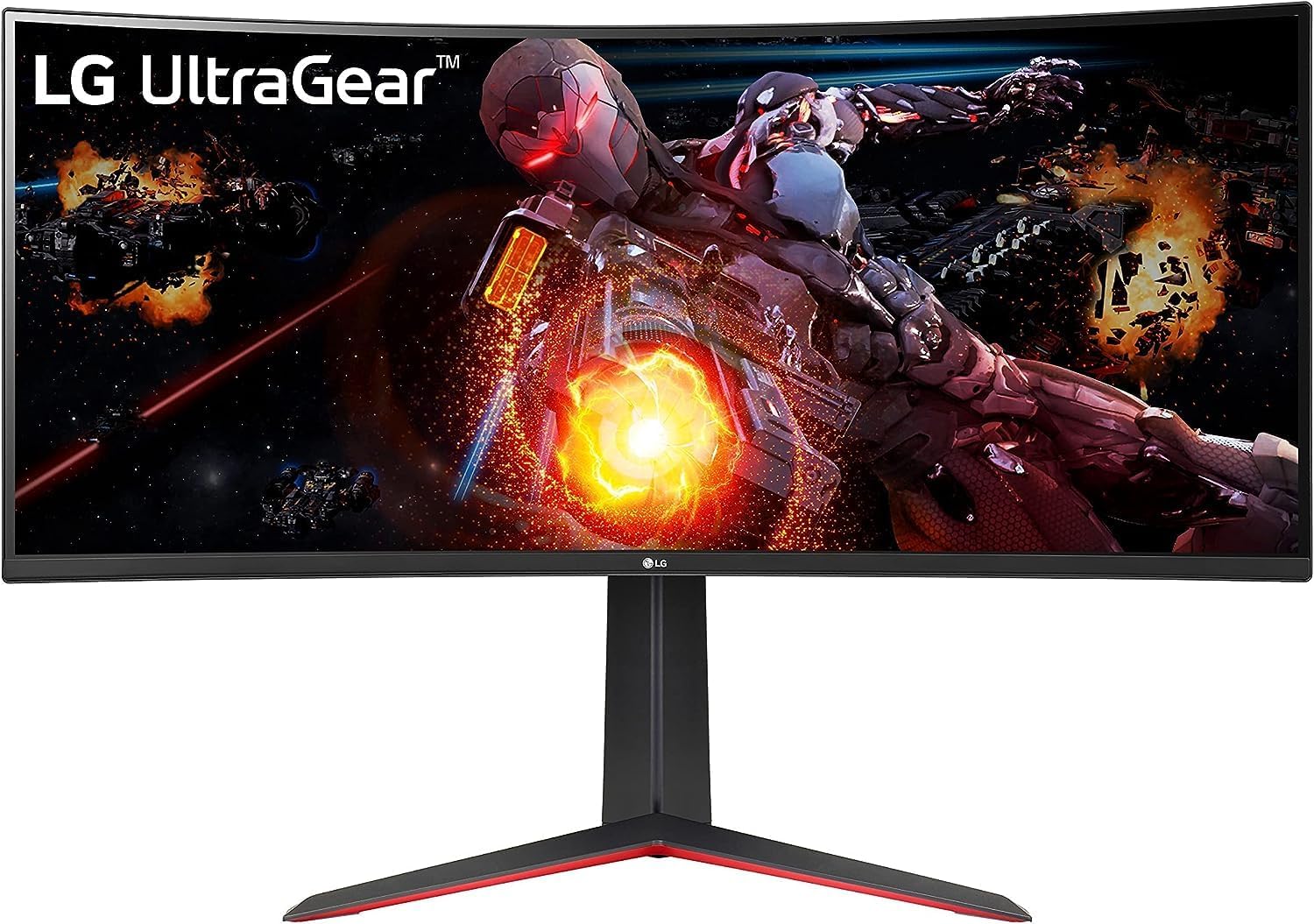 34GP63A 34-Inch Curved UltraGear QHD HDR 10 160Hz Monitor with Tilt/Height Adjustable Stand,Built-in speaker