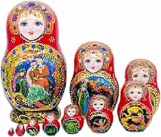ロシア人形(ドール) 木製ロシア人形A - ロシア雑貨販売店 うにべるま〜ぐ