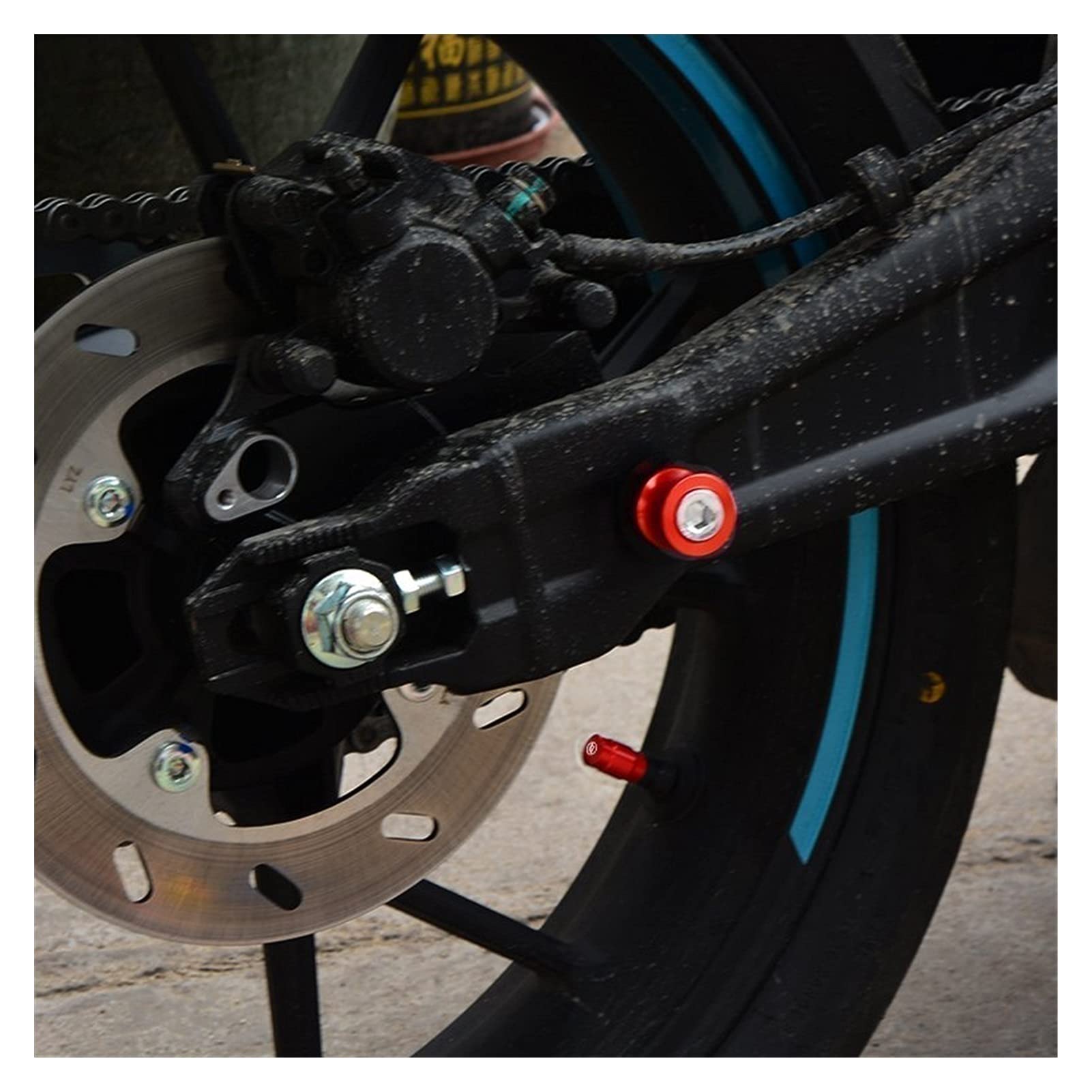 8 MM Pour BMW S1000RR S1000R HP4 2010-2013 2014 2015 2016 Moto Bras Oscillant Bobines Curseur Balançoire Vis Curseurs Bobines Support Bras (Color : Orange, Size