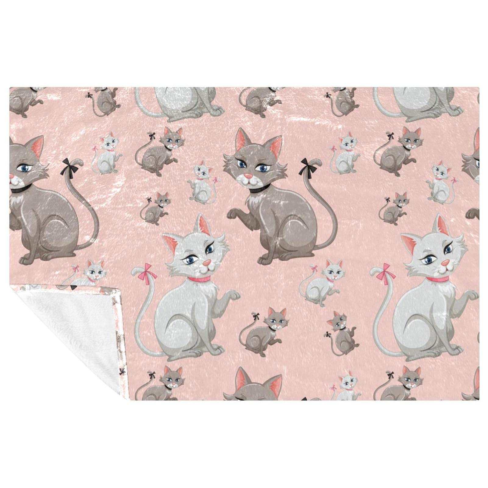 Couverture chaton chaude pour canapé et soirées fraîches