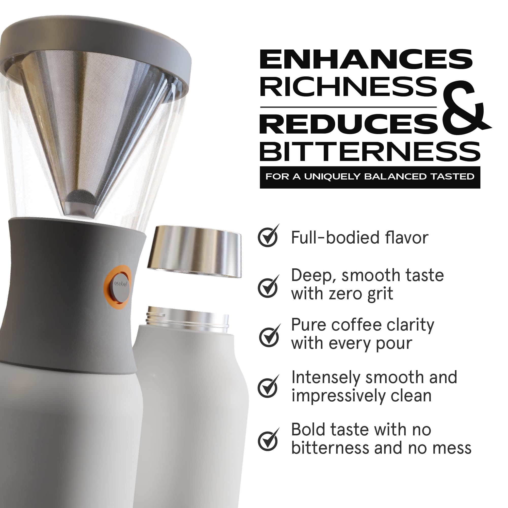 Amazon | (White) - Asobu Coldbrew Portable Cold Brew Coffee