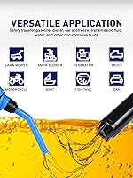Vista 8 de SMART JERRY - Bomba de transferencia de combustible a batería Bomba de sifón eléctrica portátil para gas, combustible, diésel, agua, transmisión
