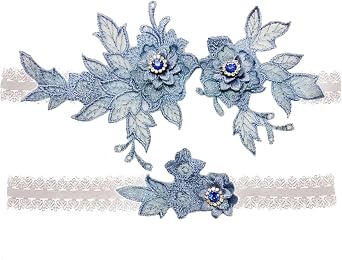 Beautiful Lace Wedding Garter Set for Bride Party Prom Leg Garters