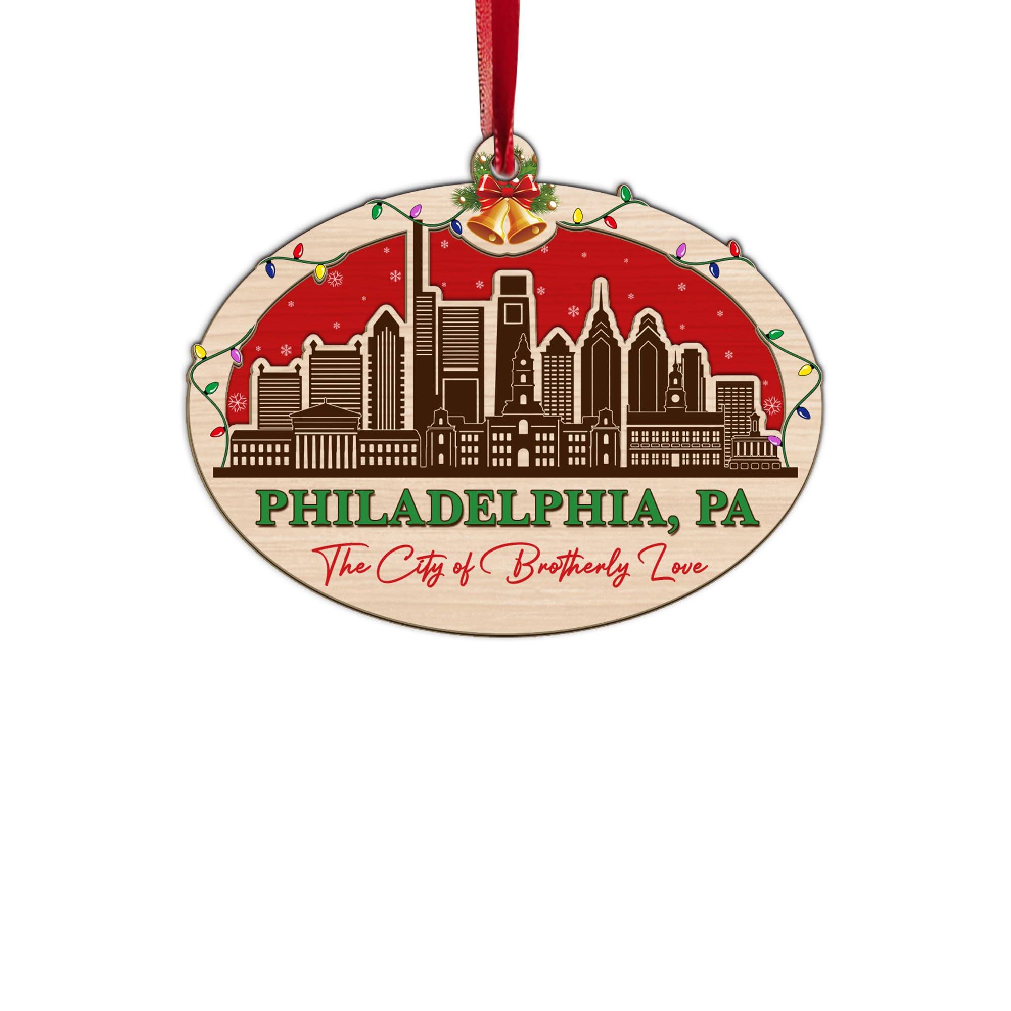Décoration de Noël paysage urbain de Philadelphie pour sublimer votre intérieur cet hiver