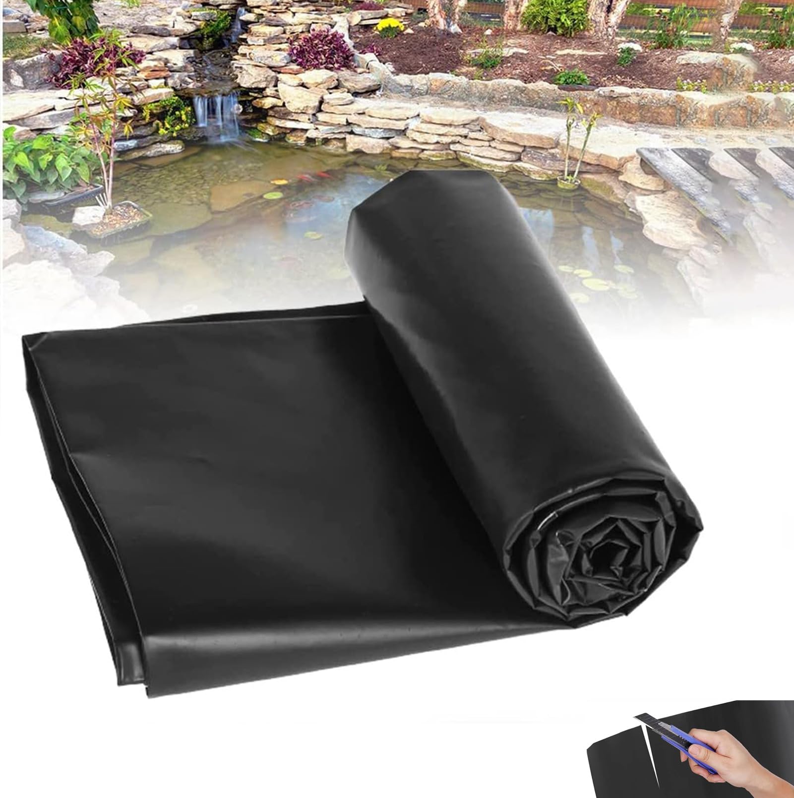 Pompe per laghetti da Esterno per laghetti Fai-da-Te, Teli Preformati per laghetti per Piccoli Giardini Acquatici e abbeveratoi per Bestiame - Valorizza Il Tuo Giardino con efficienti Giochi